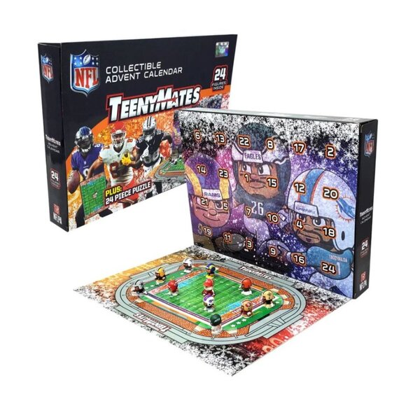 NEW in box with plastic NFL TeenyMates Collectible Advent Calendar MSRP $44.99 - Picture 3 of 3